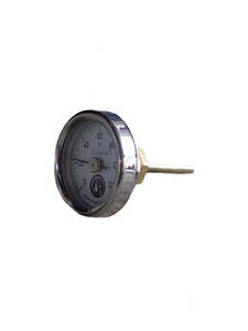 Круглий аналоговий термометр для монтажу в шолом аламбіку (0⁰-120⁰), діаметр 5 см, нерж.сталь
