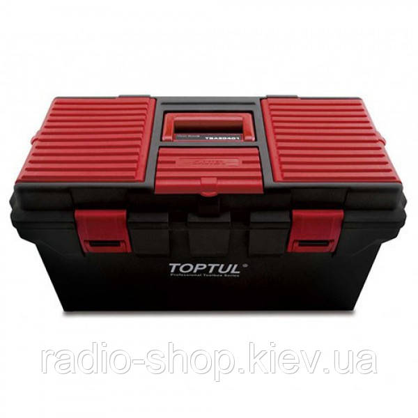 Ящик для інструментів пластиковий 4 секції 556x278x270 TOPTUL TBAE0401