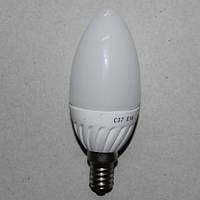 Лампочка светодиодная LED Star, 220В, 3Вт, Е14, 6500K, холодный свет, Ø 37 мм