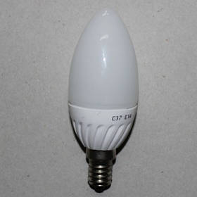 Лампочка світлодіодна LED Star, 220В, 3Вт, E14, 6500K, холодний світло, he 37 мм