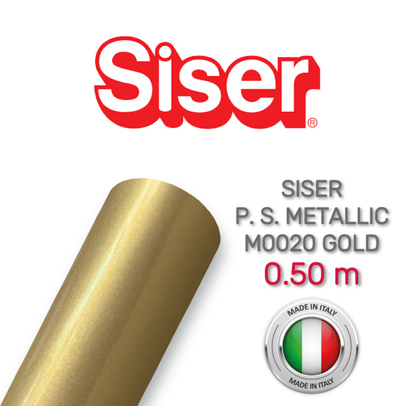 Siser PS. Metallic M0020 Gold (Плівка для термопереносу золотиста з металевим оздобленням), фото 1