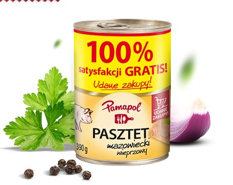 Паштет Польський PAMAPOL Свинячий, 390г