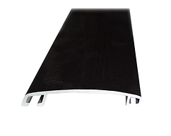 Алюмінієвий профіль притискна, кришка АПК-40, коричневий (6.1 м)