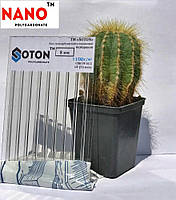 Полікарбонат сотовий (стільниковий) SOTON NANO прозорий 4мм 21*6м (P/L) 1100 г/м2, 8