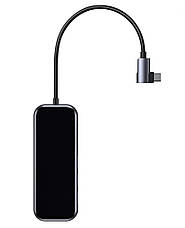 USB-Хаб Baseus Multi-functional HUB Type-C to 3 x USB 3.0+HD4K+SD/TF+PD Сірий (CAHUB-CZ0G), фото 5