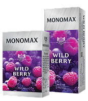 Чай цейлонський чорний байховий зі смаком лісових ягід пакетований Monomax (25 пакетиків х 1,5 г) 37,5 г