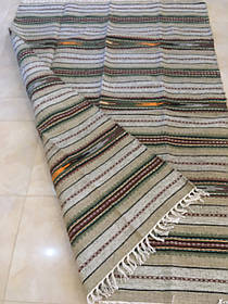 Килим  тканий покривало на диван ручної роботи шерстяна 200*140 см
