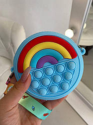 Силіконова сумка для дівчаток поп. іт Веселка Блакитна 3222 Блакитний