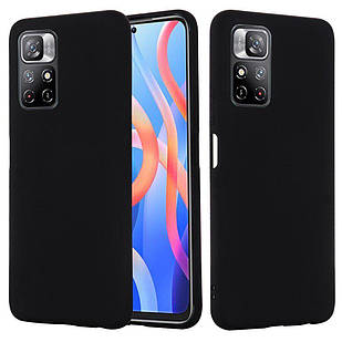 Чохол Silicone Case Black для Xiaomi Poco M4 Pro 5G