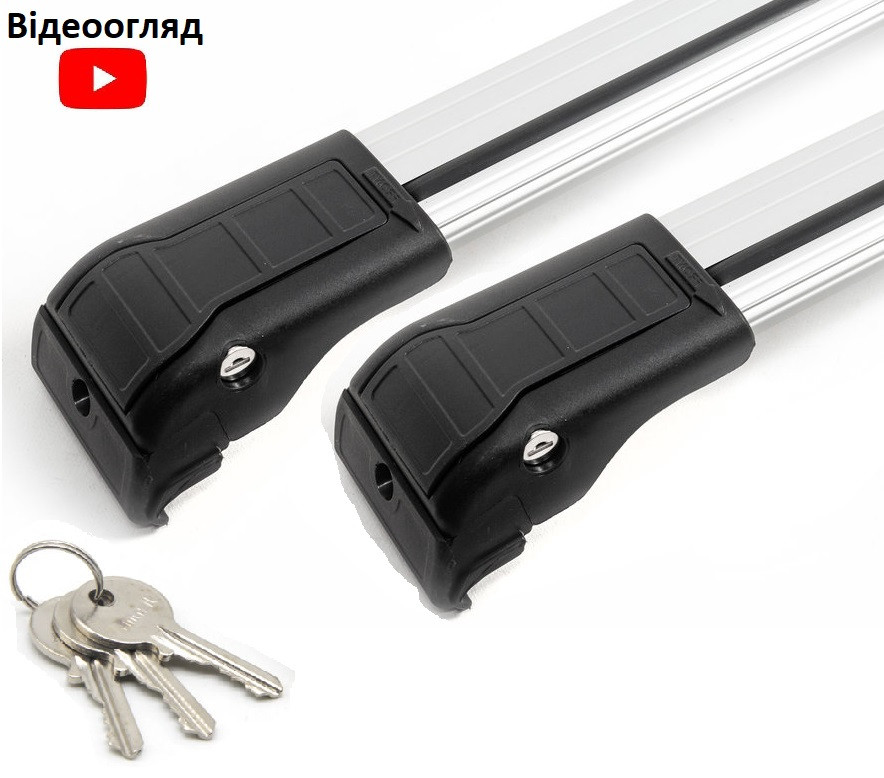 Поперечки Toyota Venza (2008-2017) WingCarrier V2 сірі. На інтегровані рейлінги