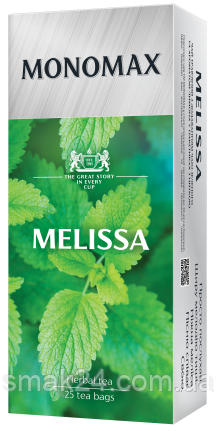 Чай трав'яний з ароматом меліси пакетований Monomax (25 пакетиків х 1,5 г)37,5 г