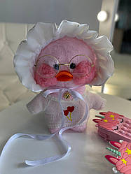 Іграшка "Lalafanfan" з одягом (кофта+шапка на зав'язках+окуляри) Рожева 4122 Розовый, Унисекс