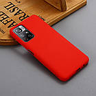 Чохол Silicone Case Red для Xiaomi Poco M4 Pro 5G, фото 6