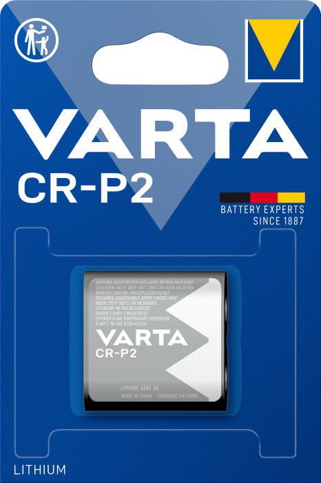 Батарейка VARTA PHOTO CR P2 6V BL1 LITHIUM