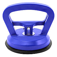 Держатель-присоска вакуумный для стекла, плитки и удаления вмятин на автомобиле (синий)