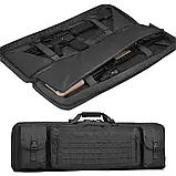 Сумка для зброї, чохол, рюкзак для перенесення автомата - Чорний, 92см, фото 6