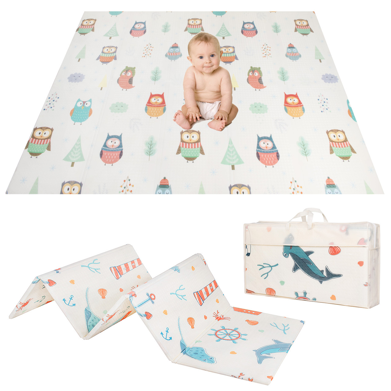 Килимок дитячий ігровий Springos 200 x 150 x 1 см складний KM0001