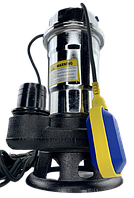 Фекальний насос Wisla WQS 2.5 квт. нержавіюча сталь Польща з подрібнювачем