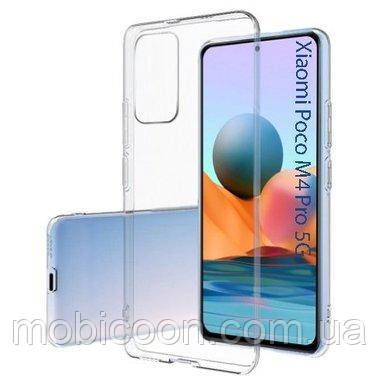 Чохол силіконовий прозорий для Xiaomi Poco M4 Pro 5G, фото 1