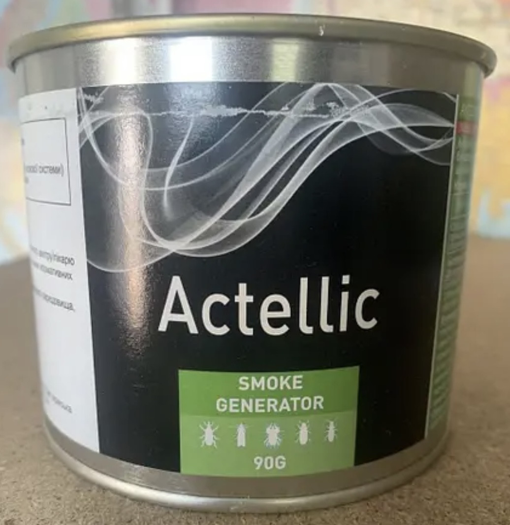 Димова шашка для скдладів і ангарів проти комах Актелік, проти довгоносика