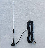 GSM-антена  7dBi на магнітній основі з кабелем 5 метрів і кутовим роз'ємом SMA