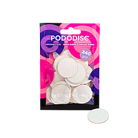 Сменные файлы белые для педикюрного диска Pododisc Staleks Pro L, 240 грит (50 шт)