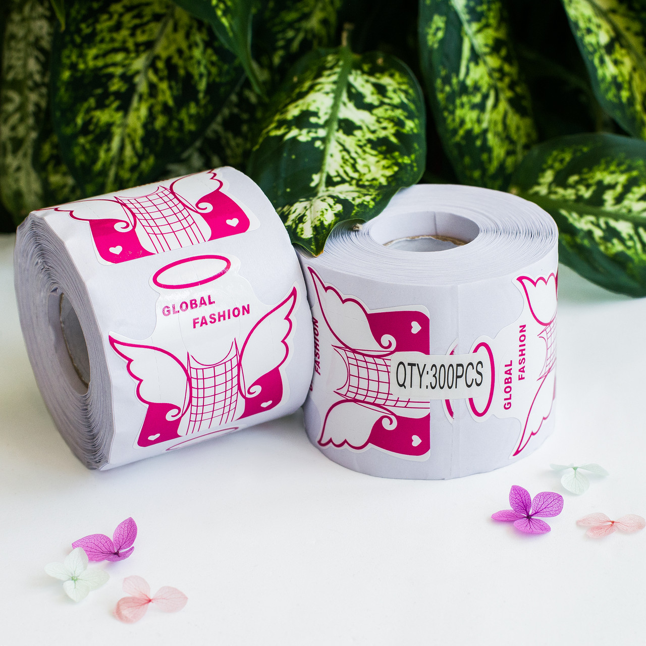 Форма для нарощування нігтів (Рожеві крила) ,300 штук