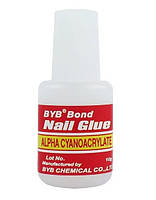 Клей для накладних нігтів типів страз і декору з кісточкою BYB Nail Glue 10 г