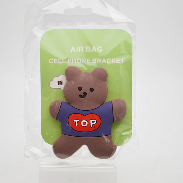 Універсальний тримач для телефона PopSocket (попсокет) Animals Ведмедик, фото 1