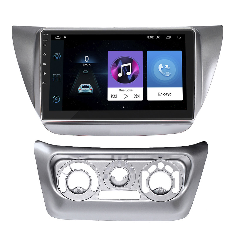 Леско на повний робочий день для Mitsubishi Lancer Evolution VII 2001-2003 Екран 9 "1/16 ГБ Wi-Fi GPS Основа, фото 1