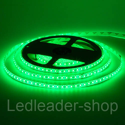 Купить Led лента 12В зеленая smd2835 120LED/m IP65, 1м, цена 76.30 ...