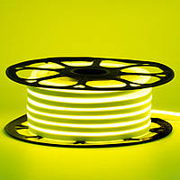 Неонова стрічка світлодіодна лимонна жовта 12 V 6х12 AVT-smd2835 120 LED/м 11 Вт/м IP65