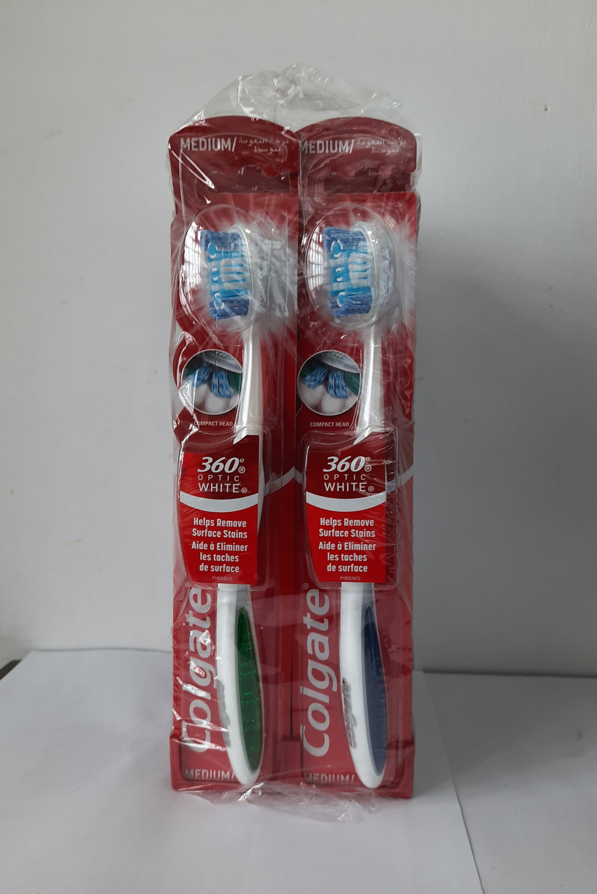 Щітка зубна  Colgate 360 Optic White 12 шт.