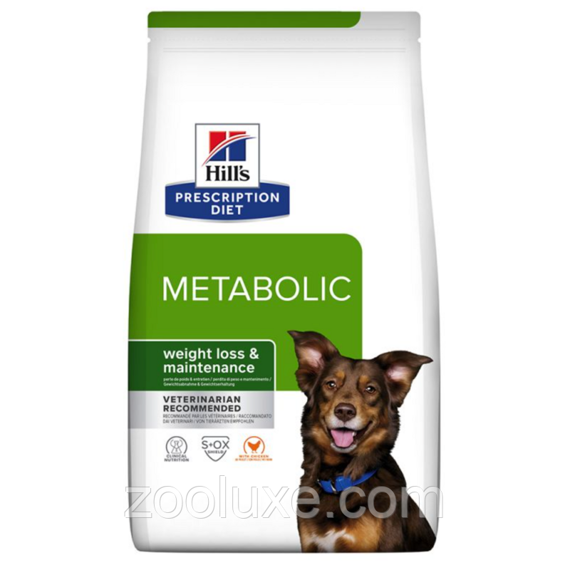 Hill's Metabolic Weight Less & Maintenance Chicken 12 кг - корм для собак Hills (Хіллс)