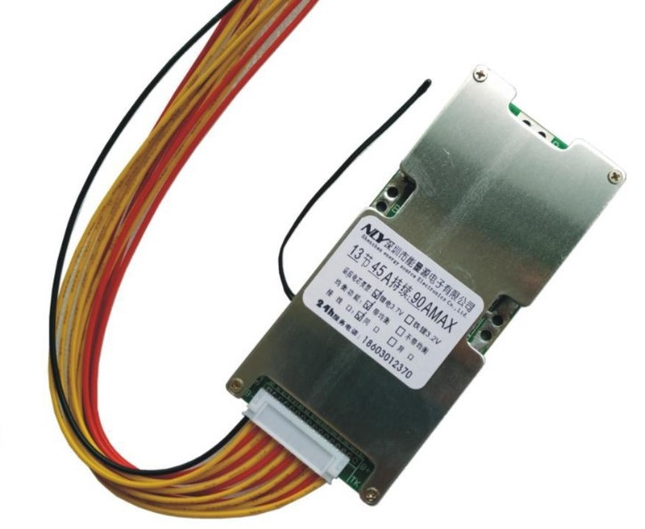 BMS-контролер 13S акум 3,7 V Li-ion 48 V 45 A заряджання/розряджання