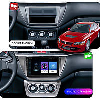 Штатна магнітола 9" Lesko для Mitsubishi Lancer Evolution IX 2005-2007 2/32Gb/ Wi-Fi Optima Міцубісі 8 шт., фото 4