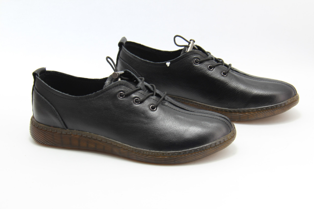 Туфлі жіночі MeegoComfort S8791-BLACK чорні на низькому ходу