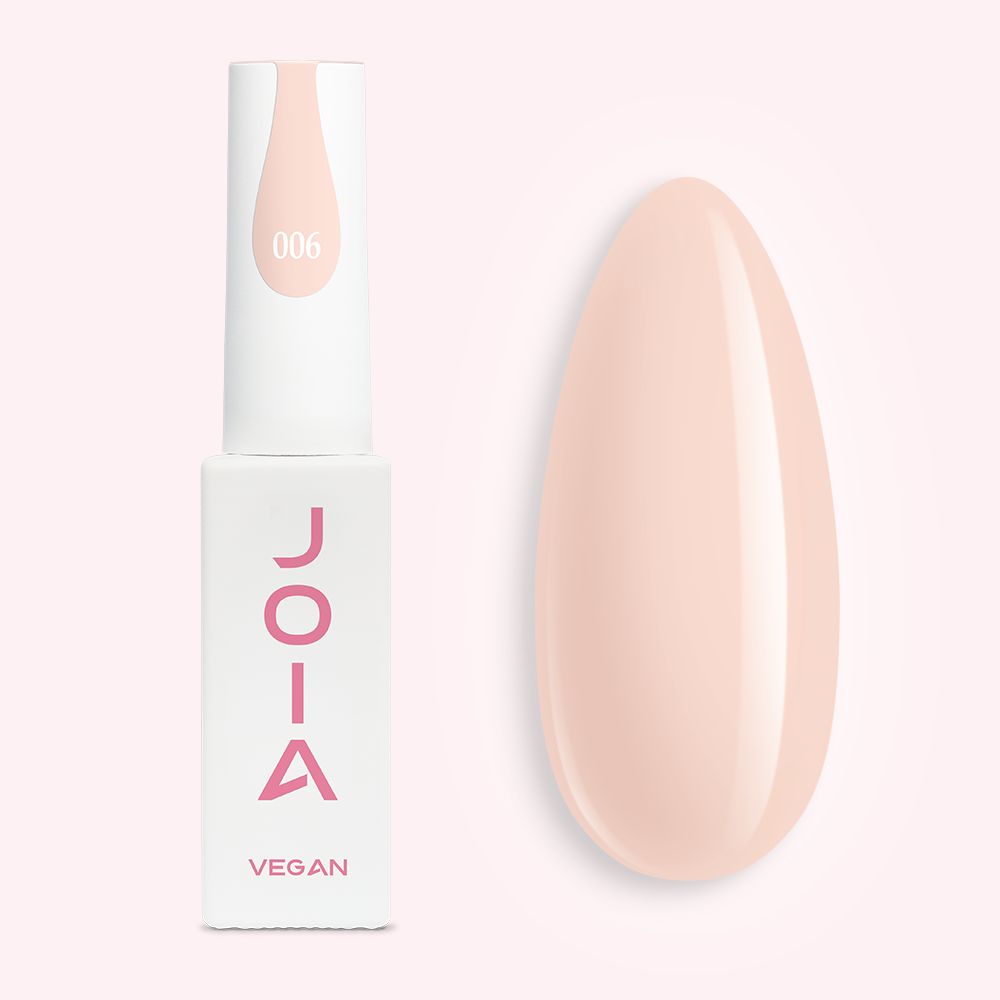 Гель-лак для нігтів JOIA vegan 006 (світло-персиковий), 6 мл