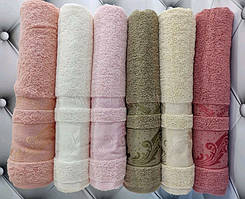 Набір Рушник Для Ванної MIA SOFT ALOSH Бавовняна Махра 6-шт Туреччина 50x90