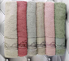 Набір Рушник Для Ванної MIA SOFT AMBUAZ Бамбукова Махра 6-шт Туреччина 50x90