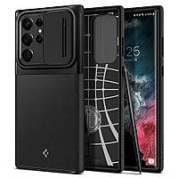 Чохол Spigen для Samsung Galaxy S22 Ultra - Optik Armor, Black (ACS04281)