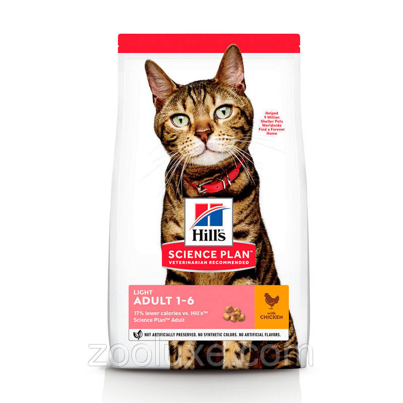 Hill's Adult Light Chicken 1,5 кг - корм для дорослих котів з куркою