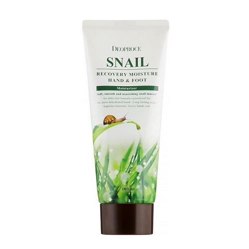 Deoproce Snail Recovery Moisture Hand & Foot Cream Внутрішній відновлює крем для рук і ніг, 100 мл