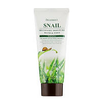 Deoproce Snail Recovery Moisture Hand & Foot Cream Внутрішній відновлює крем для рук і ніг, 100 мл