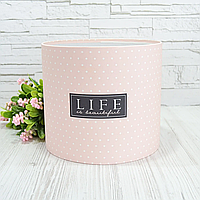 Шляпная коробка "LIFE IS BEAUTIFUL" 20 см