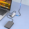 USB-хаб VENTION 6-in-1 USB-C to USB3.0x3/SD/TF/PD Grey (TNHHB), фото 5