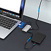 USB-хаб VENTION 5-in-1 USB-C to USB3.0x4/PD Grey (TNBHB), фото 4