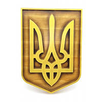 Панно Герб українськи з натурального дерева