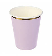 Паперові склянки "Lavender", 10 шт., Польща, 200 мл., колір лаванда