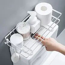 Органайзер-полиця над унітазом Bathroom organizer Білий, фото 6